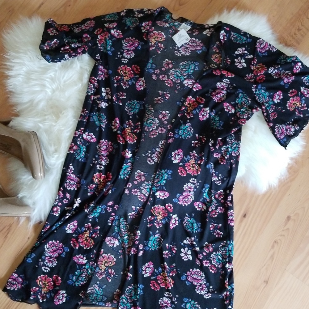 Sheer kimono cardigan